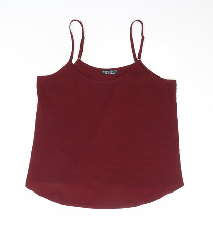 Womens UK Size 14 Select Red Basic Tank