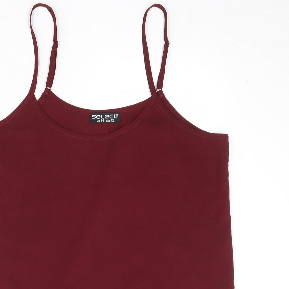 Womens UK Size 14 Select Red Basic Tank