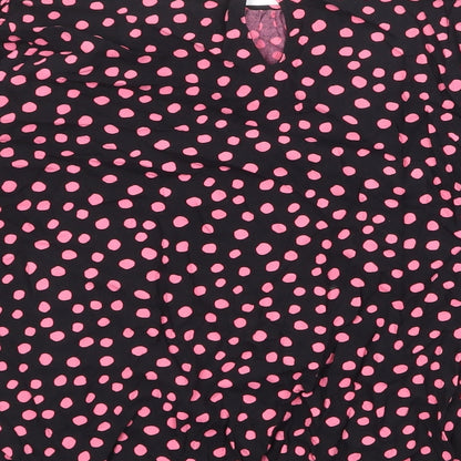 Womens UK Size 10 Dorothy Perkins Black Basic Blouse