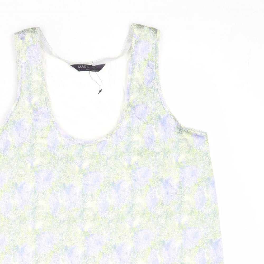 Womens UK Size 8 Marks and Spencer Multicoloured Basic Tank