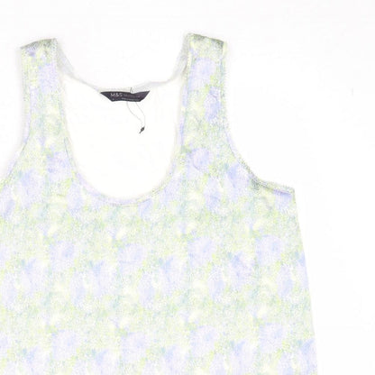 Womens UK Size 8 Marks and Spencer Multicoloured Basic Tank