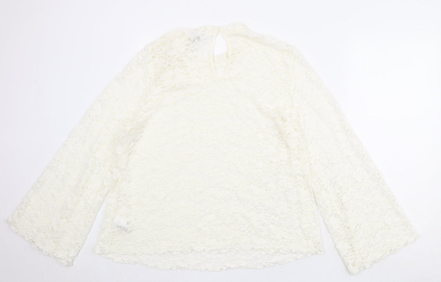 Womens UK Size 16 NEXT Ivory Basic Blouse
