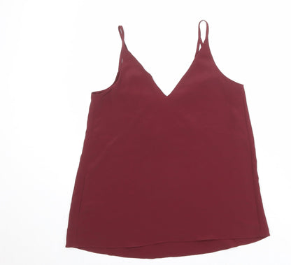 Womens UK Size 8 River Island Red Basic Tank