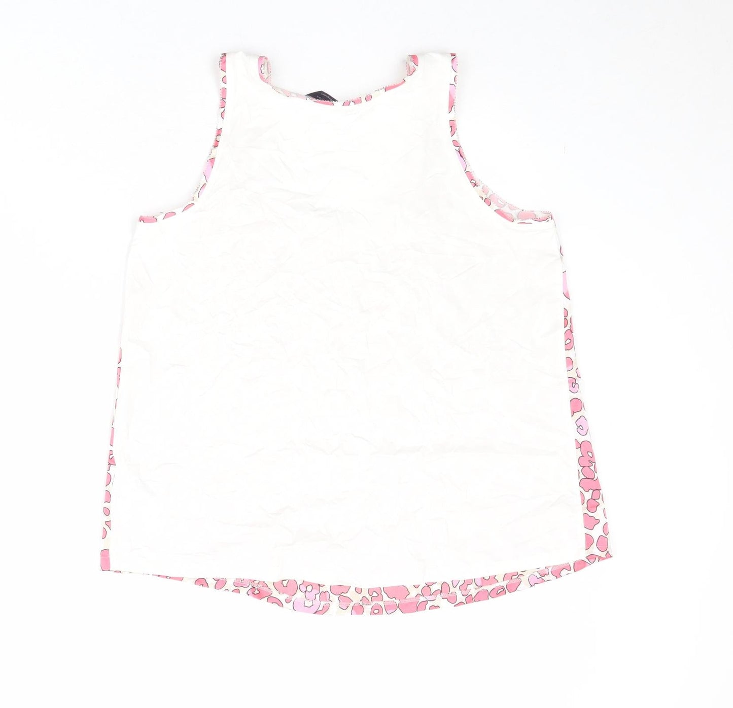 Womens UK Size 8 Marks and Spencer Pink Basic Tank