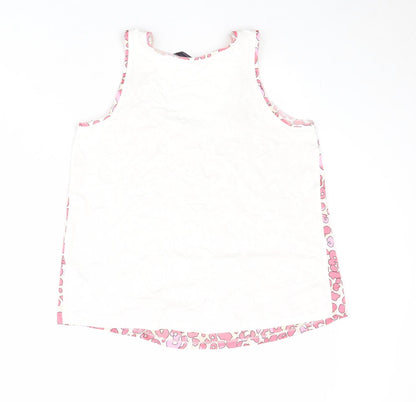 Womens UK Size 8 Marks and Spencer Pink Basic Tank