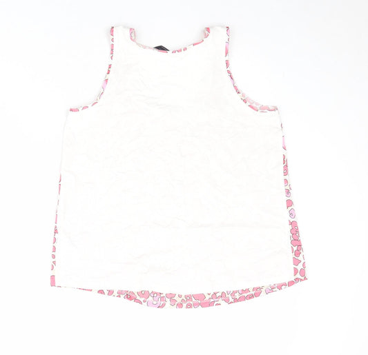 Womens UK Size 8 Marks and Spencer Pink Basic Tank