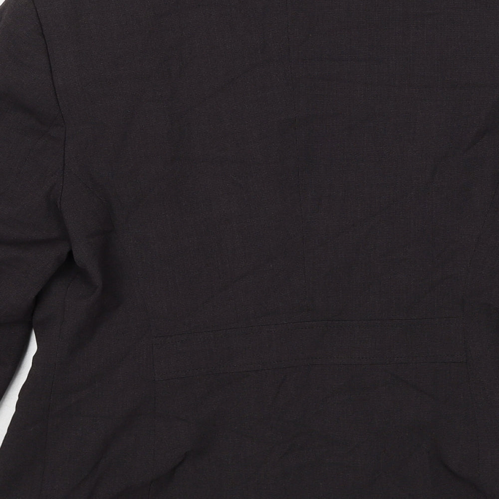 NEXT Womens Brown Polyester Jacket Blazer Size 12