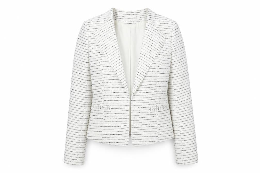 Womens UK Size 10 H&M White Jacket