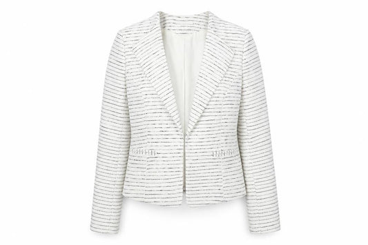 Womens UK Size 10 H&M White Jacket