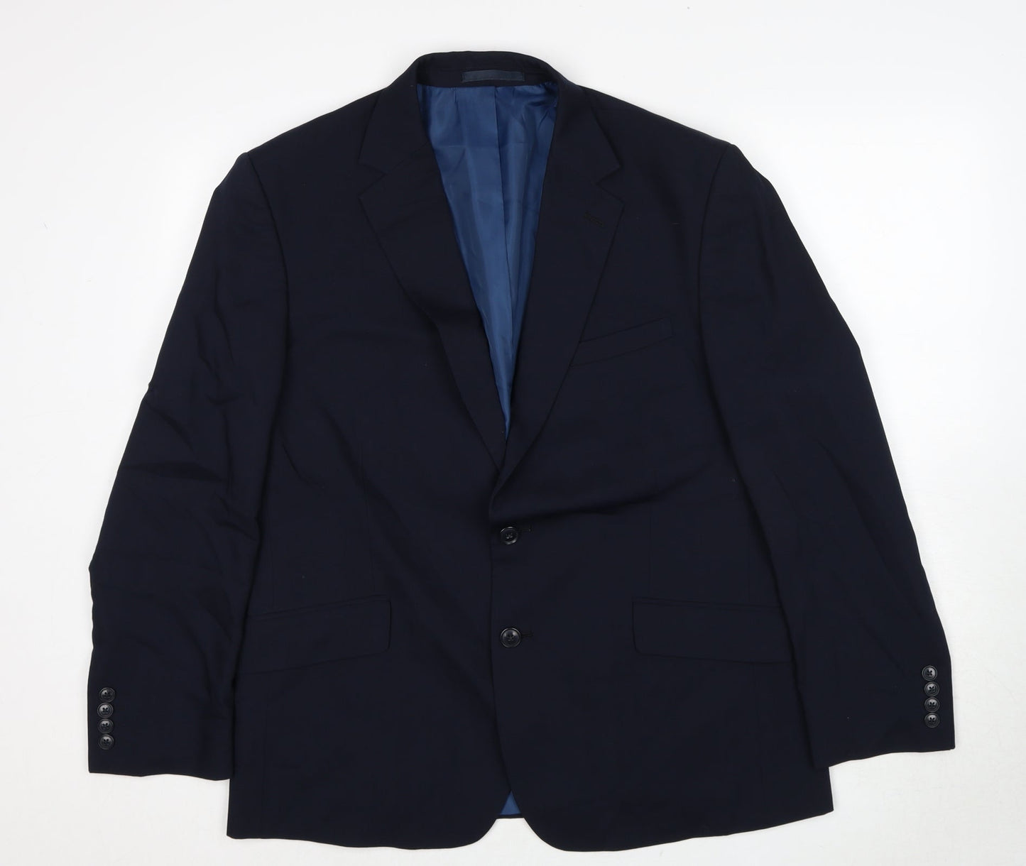 Mens UK Size 42 Marks and Spencer Regular Blue Suit Jacket