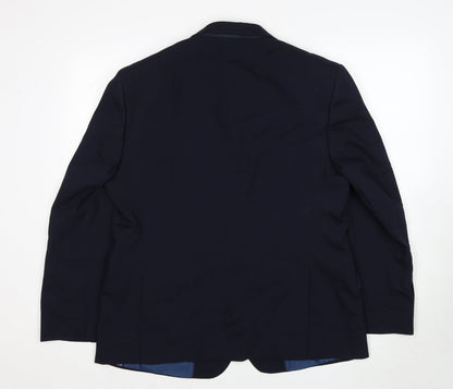 Mens UK Size 42 Marks and Spencer Regular Blue Suit Jacket