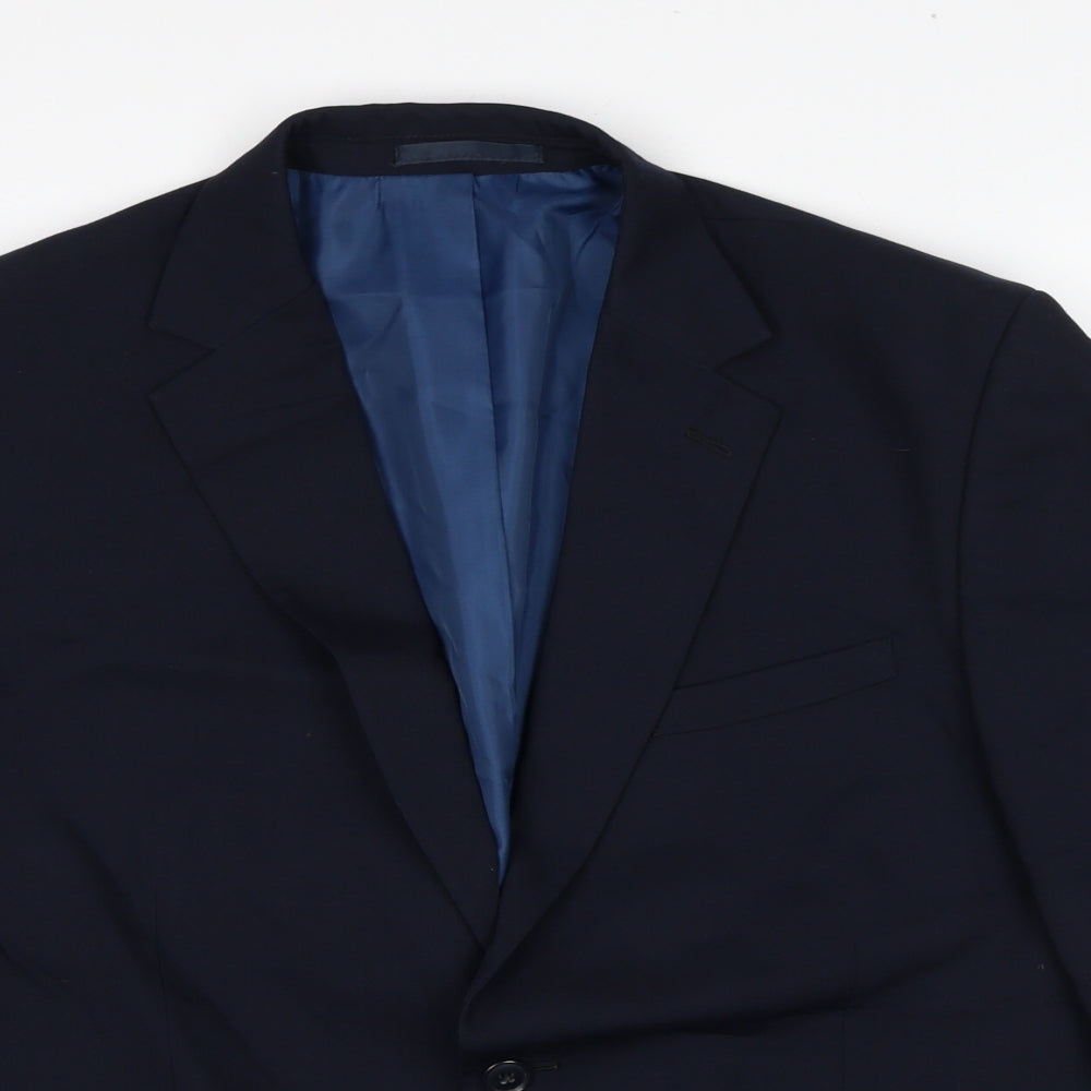 Mens UK Size 42 Marks and Spencer Regular Blue Suit Jacket