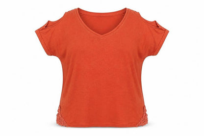 Womens UK Size 12 NEXT Orange Basic Blouse