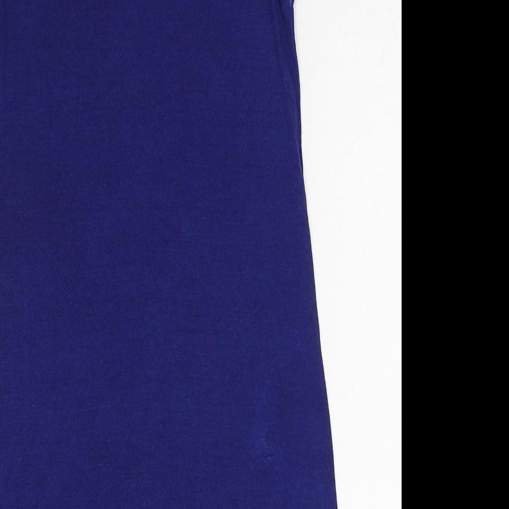 Womens UK Size XS French Connection Blue Basic Tank