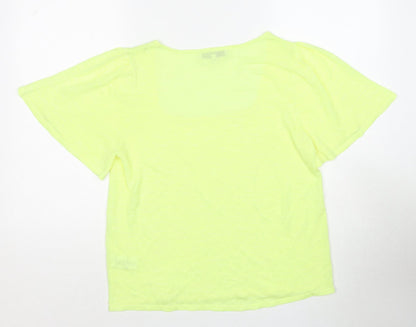 Womens UK Size 14 NEXT Yellow Basic Blouse
