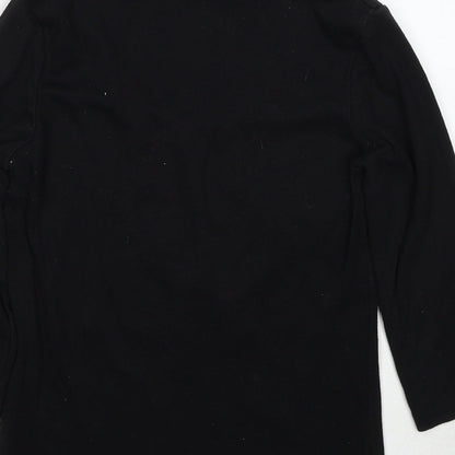 Womens UK Size 10 Emreco Black Pullover Jumper