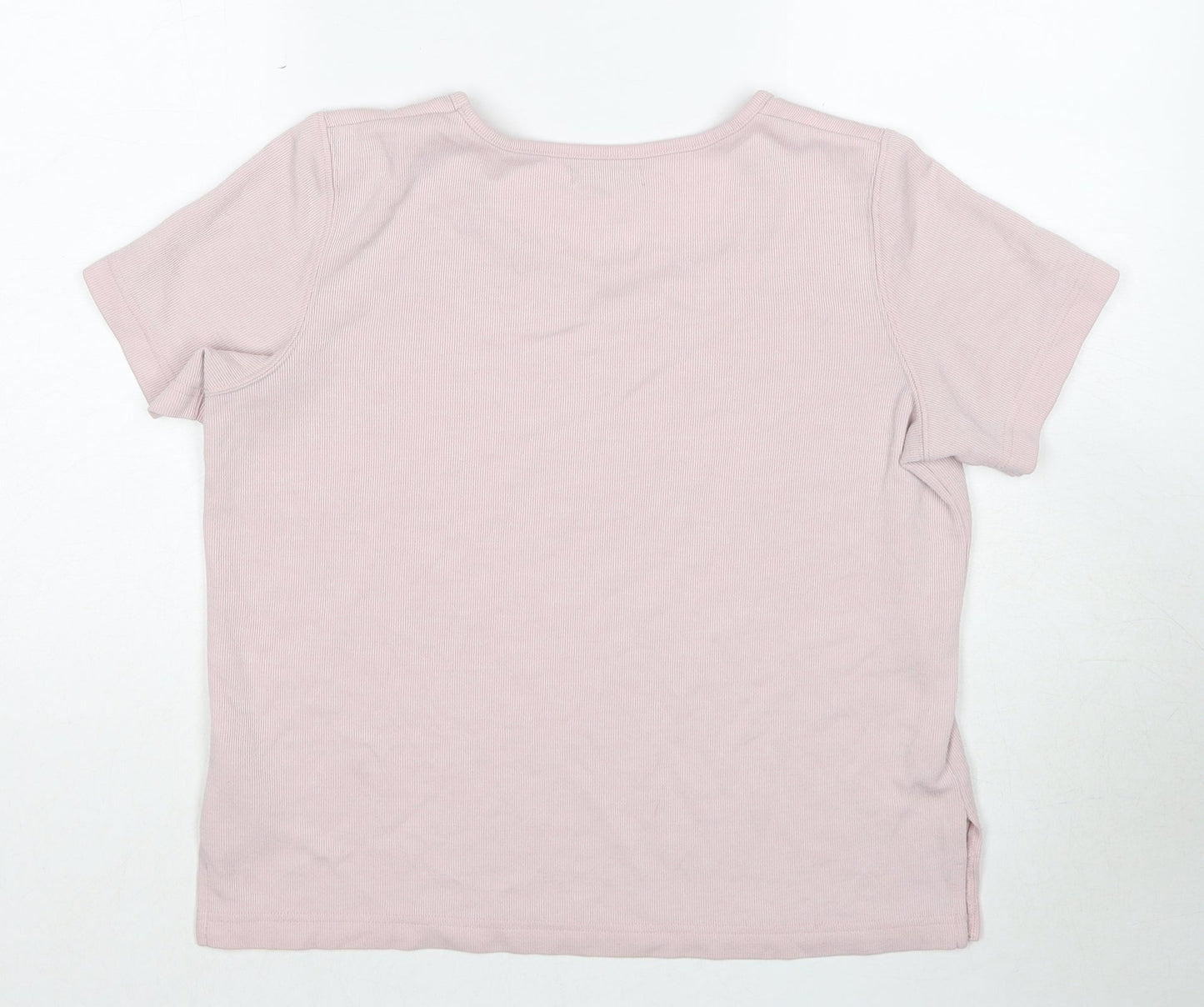 Womens UK Size S Bonmarché Pink Basic T-Shirt