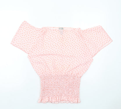 Womens UK Size 6 ASOS Pink Basic Blouse