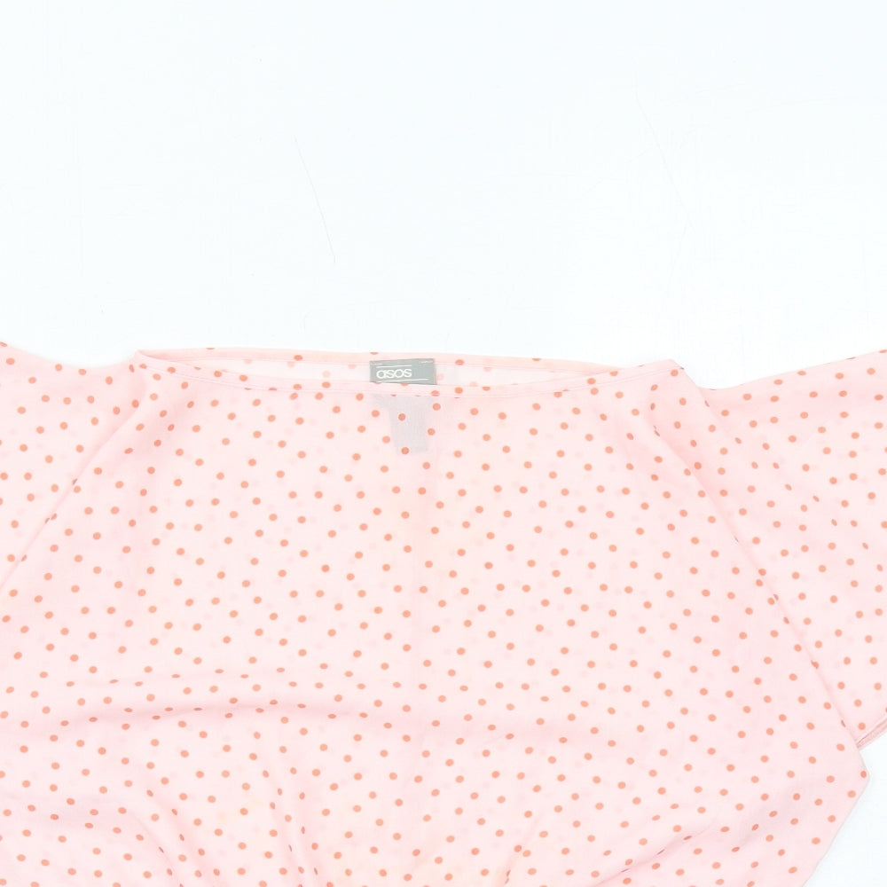 Womens UK Size 6 ASOS Pink Basic Blouse