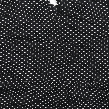 Womens UK Size M VERO MODA Black Basic Blouse