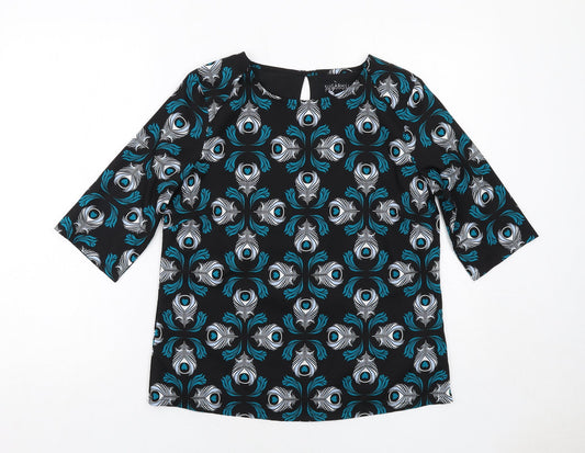 Womens UK Size 10 Sugarhill Black Basic Blouse