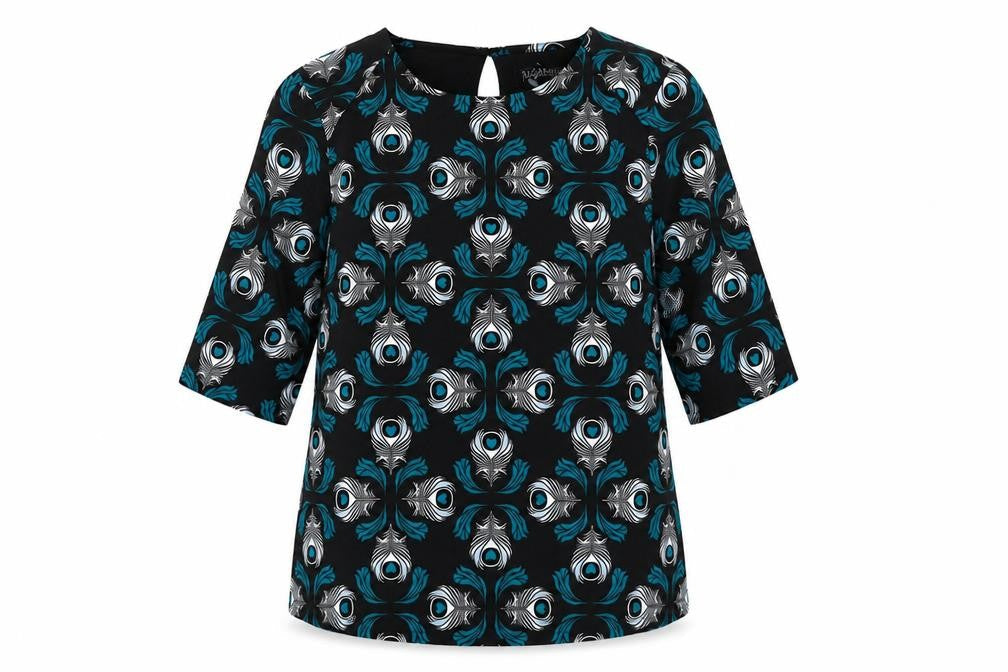 Womens UK Size 10 Sugarhill Black Basic Blouse