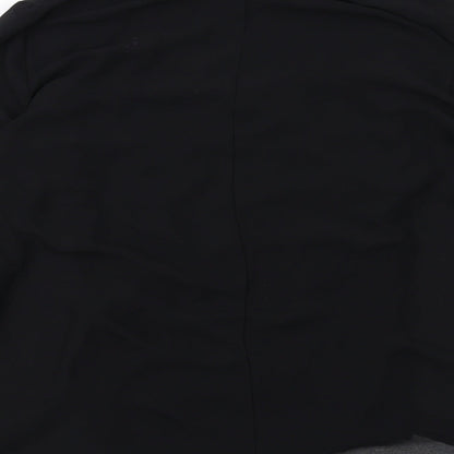 Womens UK Size S Zara Black Basic Blouse