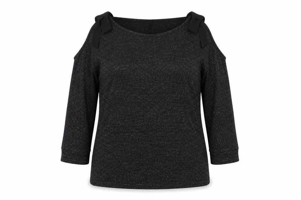 Womens UK Size 14 Avon Black Basic Blouse