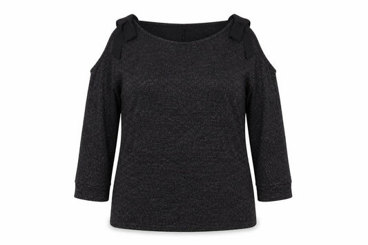 Womens UK Size 14 Avon Black Basic Blouse