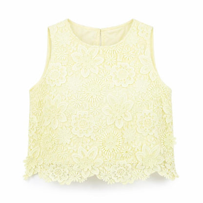 Womens UK Size 12 Topshop Yellow Basic Blouse
