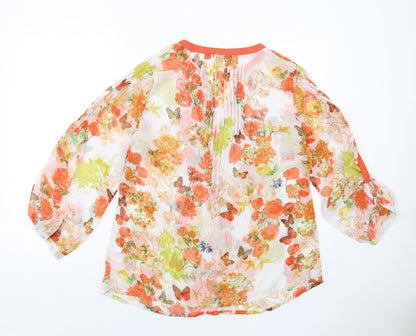 Womens UK Size 12 Together Multicoloured Basic Button-Up