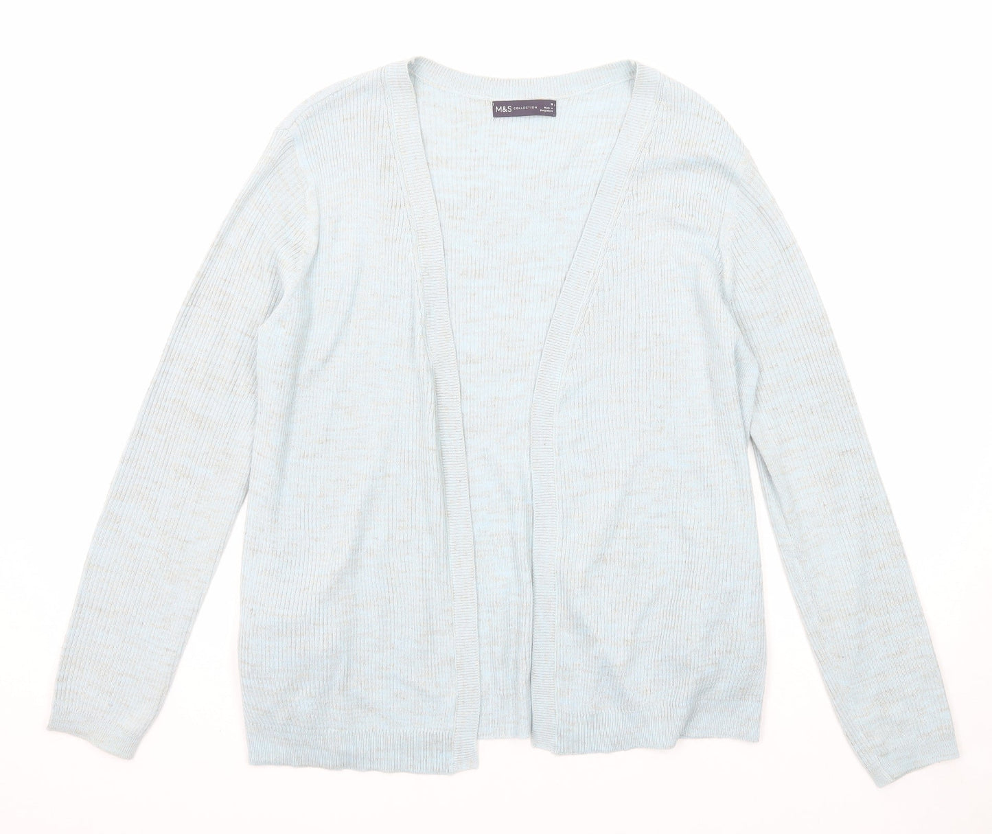 Womens UK Size M Marks and Spencer Blue Cardigan Jumper