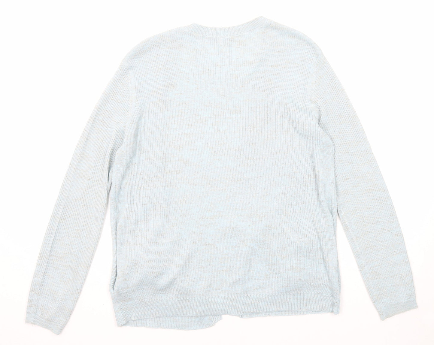 Womens UK Size M Marks and Spencer Blue Cardigan Jumper