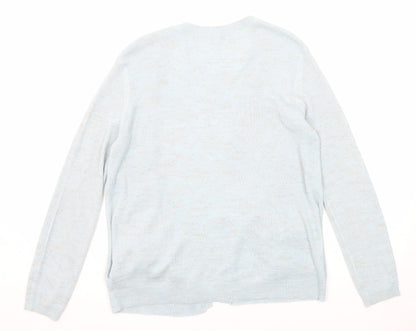 Womens UK Size M Marks and Spencer Blue Cardigan Jumper