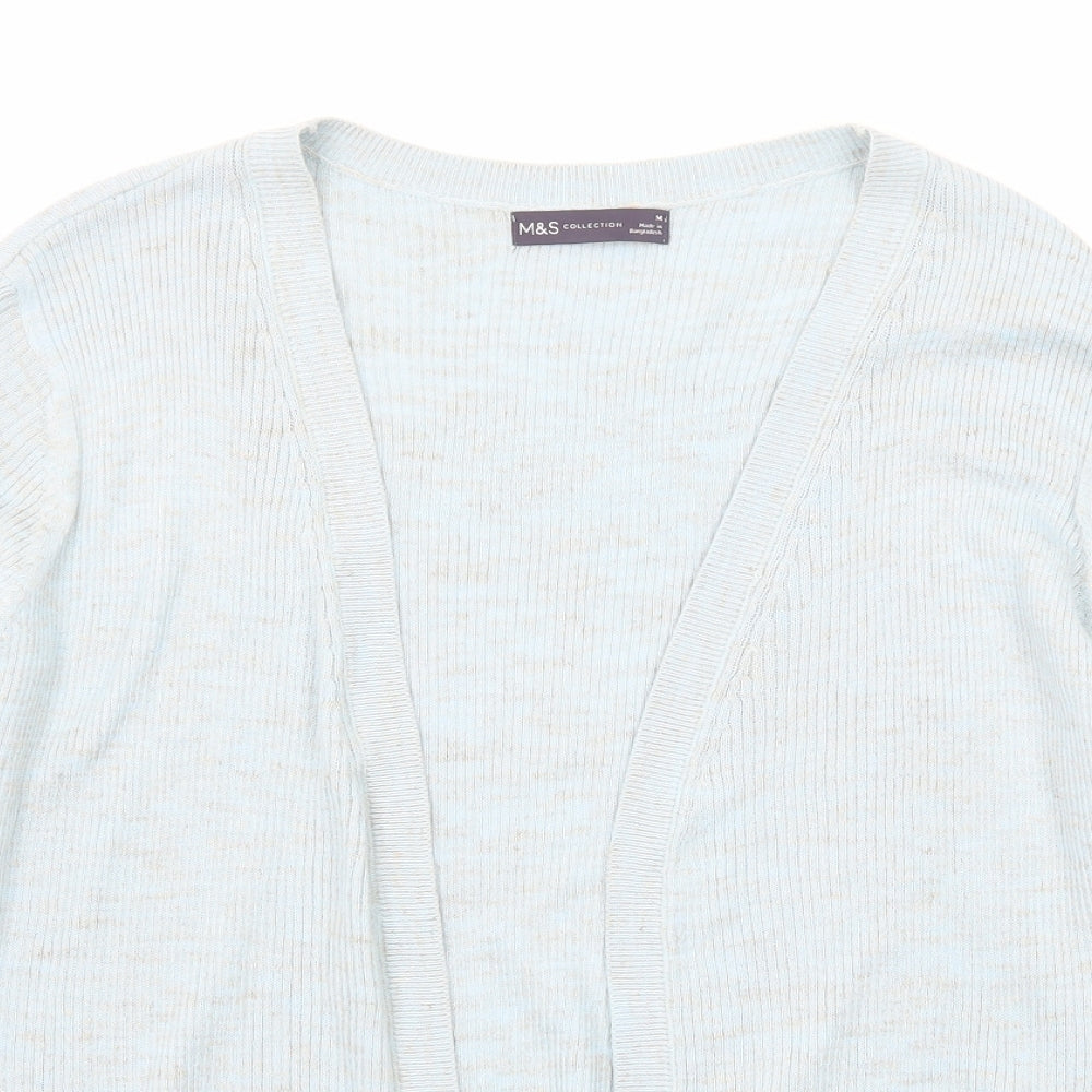 Womens UK Size M Marks and Spencer Blue Cardigan Jumper