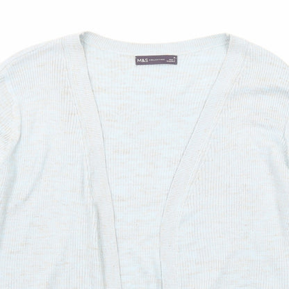 Womens UK Size M Marks and Spencer Blue Cardigan Jumper