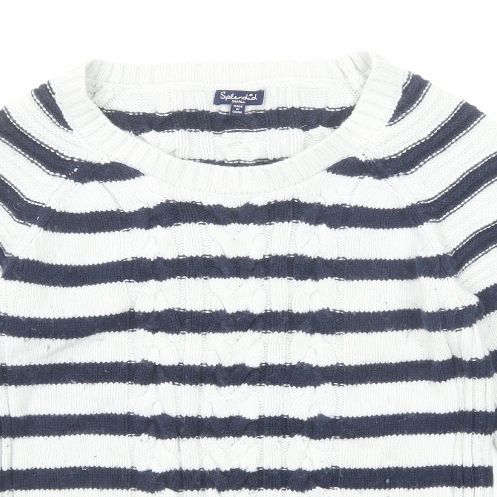 Womens UK Size S Splendid Blue Pullover Jumper