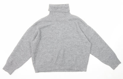 Womens UK Size M New Look Grey Pullover Jumper