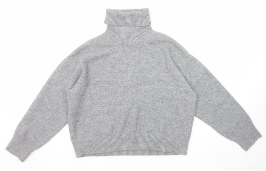 Womens UK Size M New Look Grey Pullover Jumper