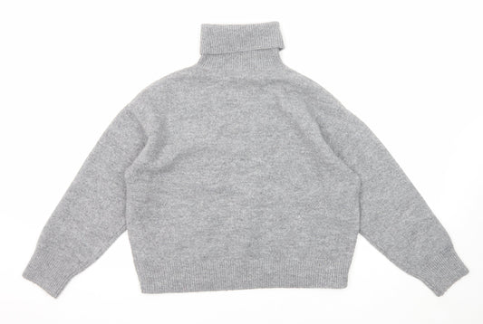 Womens UK Size M New Look Grey Pullover Jumper