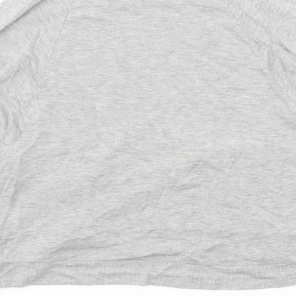 Womens UK Size 6 Topshop Grey Basic T-Shirt