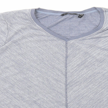 H by Halston Womens Blue Polyester Pullover Sweatshirt Size XL Pullover