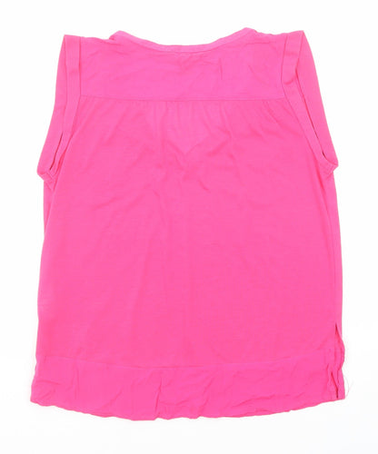 Womens UK Size S H&M Pink Basic Blouse