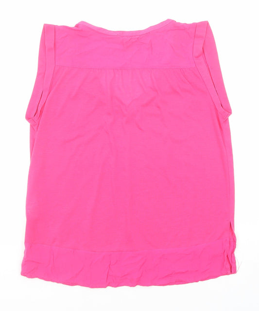 Womens UK Size S H&M Pink Basic Blouse