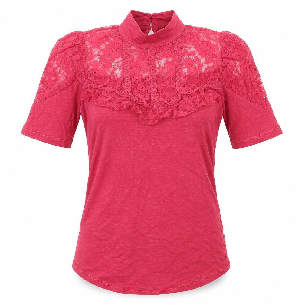 Womens UK Size 8 Miss Selfridge Pink Basic Blouse