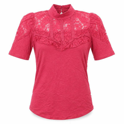 Womens UK Size 8 Miss Selfridge Pink Basic Blouse