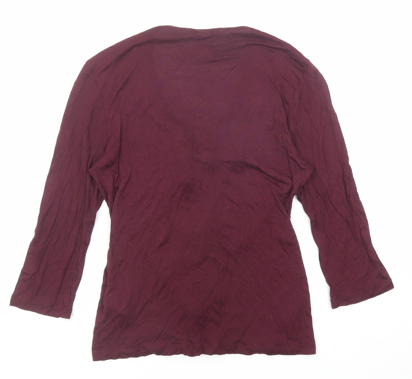 Womens UK Size XS H&M Purple Basic Blouse