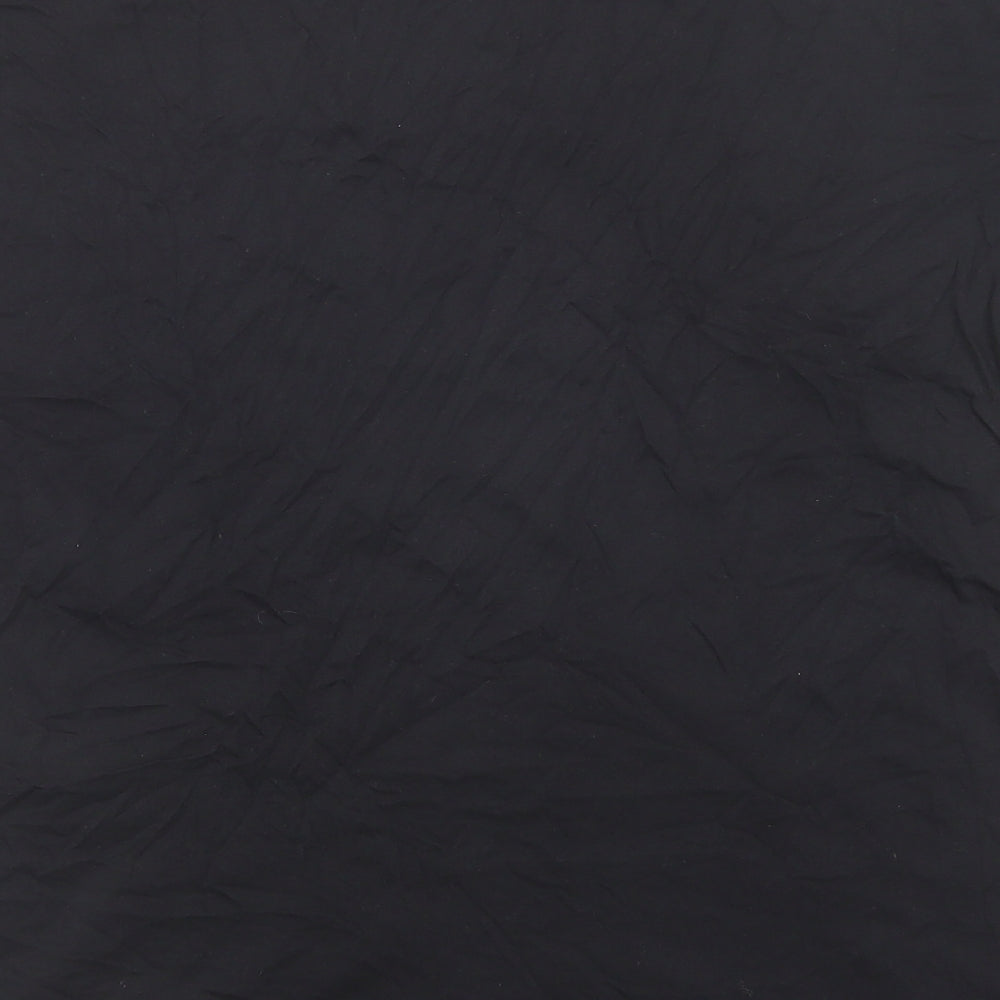 Avora Womens Black Cotton Basic T-Shirt Size XL Round Neck