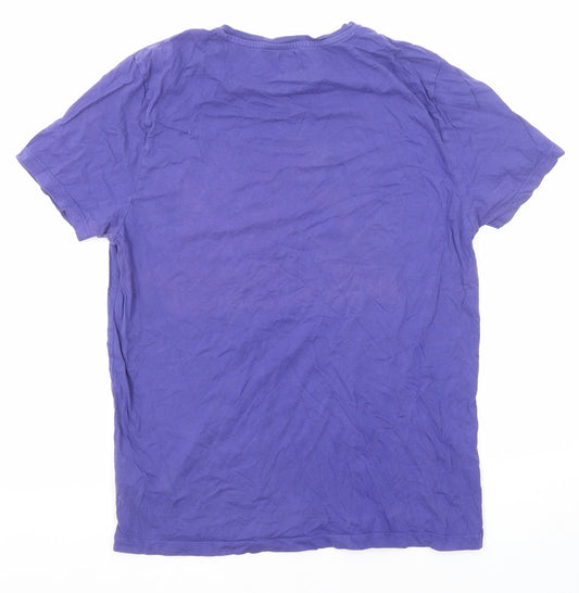 Womens UK Size L ASOS Blue Basic T-Shirt