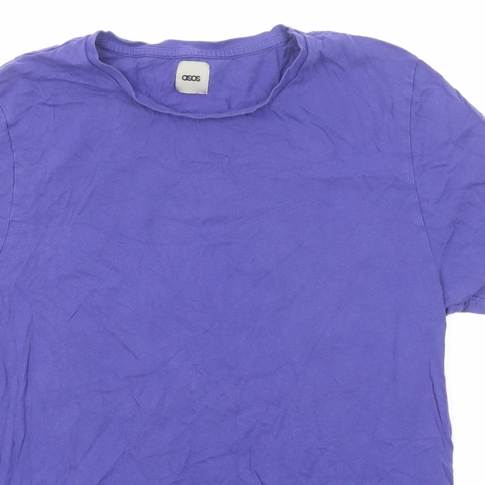 Womens UK Size L ASOS Blue Basic T-Shirt